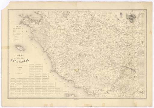Carte du département de la Vendée / par P[ierre] Péquin, agent-voyer d'arrondissement.  4e édition.
